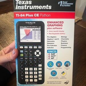 Texas Instruments Black Graphing Calculator